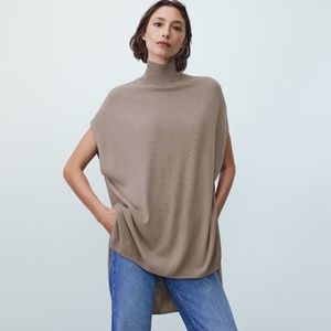 NWOT Massimo Dutti Sleeveless flowing knit sweater M/L Viscose/Cashmere